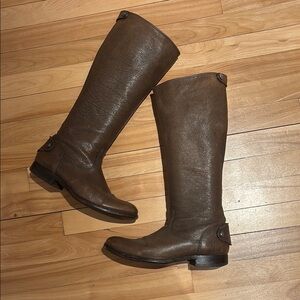 Frye Brown Leather Riding Boots size 9
